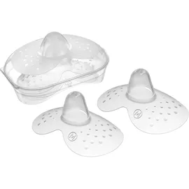 MAM SkinSoft Silikonnippel, für Reizungen, leicht anpassbar, hohe Akzeptanz und angenehm für die Haut des Babys, leicht zu reinigen und Selbststerilisierungssystem, Packung mit 2 Stück, Größe M