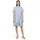 Cartoon Blusenkleid mit Muster Weiß/Hellblau 38