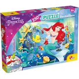 Lisciani - DISNEY Puzzle Ariel - Rekreieren und Kolorieren Sie die Szenen Ihrer Lieblingsboxen - Ab 7 Jahren - GROSSFORMAT-PUZZLE mit 250 Teilen - fördert die Geschicklichkeit