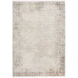 OBSESSION My Memphis grau, B:200cm H:8mm L:290cm, Polyester, Teppiche, Teppich, modernes 3D-Design, mit Bordüre und Fransen