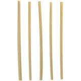 Bio Cocktail-Strohhalm aus Stroh / Ø 4 mm x 15 cm - Papstar Pure (8 x 250 Stk) - 1 Karton = 8 Packungen à 250 Stk