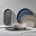 ZONE Denmark Singles Serviertablett aus Metall, dekoratives Tablett, rund, 35 cm im Durchmesser, Warmes Grau