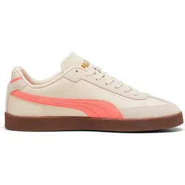 Puma Club II Era Sneaker, Alpine Snow-Fluro Peach PES-Gum, 40.5 EU