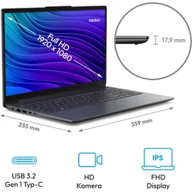 Medion E15235  Intel Celeron N100 4 GB RAM 128 GB SSD