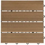 Home Deluxe WPC Bavaro teak 30 x 30 x 2,2 cm 9 St.