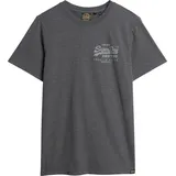 Superdry Herren T-Shirt Classic VL HERITAGE CHEST Tee, Gr. XXL, granite grey marl - 97153406-XXL