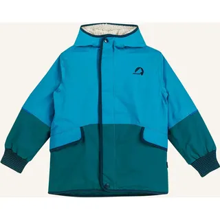 Finkid - Winterjacke Moska Mukka mit Teddyfutter in seaport/navy Gr.80/86