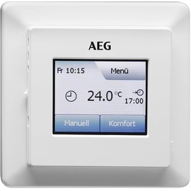 AEG RTD 903 TC, Wochenprogramm, einfacher Menünavigation, Farb-Touchscreen, integrierter Raumtemperatursensor, Unterputz, 236721