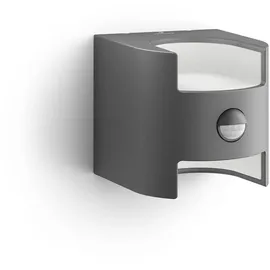 Philips LED-Außenwandleuchte mit Bewegungsmelder Grass Anthrazit