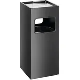 Durable Papierkorb Metall 17L eckig mit Ascher