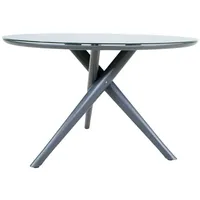 Gartentisch Gartentisch Tisch Tafel Mojito Ceramic Negro ø120x74cm grau anthrazit rund