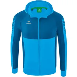 Erima Trainingsjacke Six Wings mit Kapuze (Baumwollmix, weich und bequem) curacaoblau Herren