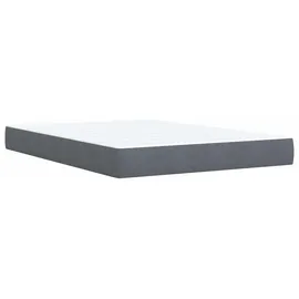 vidaXL LED-Speicherbett 140 x 200 cm Dunkelgrau