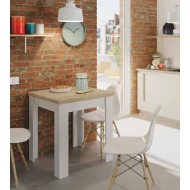 Dmora Newark 67 x 79 x 67 cm weiß/eiche