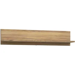Wandboard FORTE "San Cayetano", braun (mauvella eiche), B:125cm H:25,6cm T:21,9cm, Dekorfolie, Spanplatte, Regale