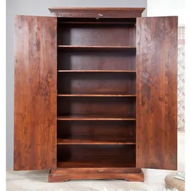 Massivmoebel24 Drehtürenschrank Oxford 115 x 210 x 60 cm Braun