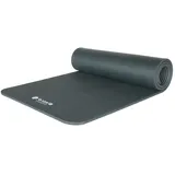 forzafit Yogamatte mit Tragegurt - Extra dick 10 mm - Grau