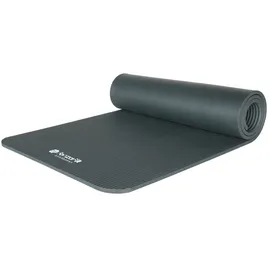 forzafit Yogamatte mit Tragegurt - Extra dick 10 mm - Grau