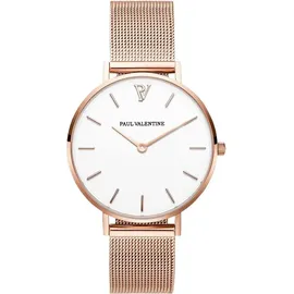 Paul Valentine Damen Armbanduhr MARINA ROSE GOLD MESH 32 MM PV32111