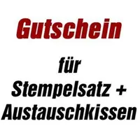 Trodat Gutschein für Stempelplatte für trodat 4913 mit Logo