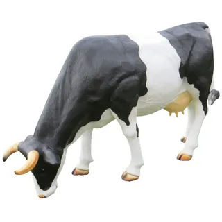 DEKO VERTRIEB BAYERN Gartenfigur XXL Kuh lebensgross grasend ca. 230 cm Premium Gartendeko lebensecht G