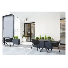 CLP Stuhl Sky Pro I Gartenstuhl aus Kunststoff I Stapelbarerer Bistrostuhl I Wetterfester Lehnstuhl