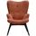 SalesFever Relaxsessel SALESFEVER Polyester 80 x 92 x 99 cm rosa (kupfer) mit Zierknöpfen