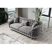 Villa Möbel Sofa Fairy, 1 Stk. 3-Sitzer, Quality Made in Turkey, handgefertigt grau