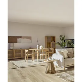 Kave Home Esstisch mit Auszug Oakland 120/200 x 90 cm Holz Braun Eiche 120