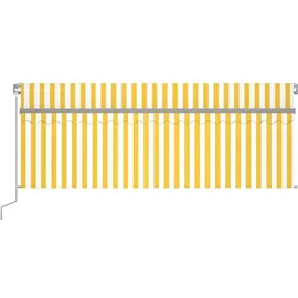 vidaXL Gelenkarmmarkise 4 x 3 m gelb