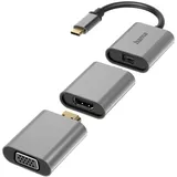Hama 6in1 USB-C Multiport Adapter Anthrazit