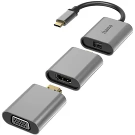 Hama 6in1 USB-C Multiport Adapter Anthrazit