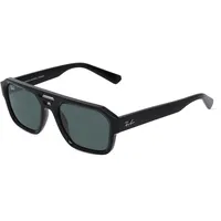 Ray Ban Ray-Ban CORRIGAN Unisex-Sonnenbrille Vollrand Eckig Bio-Kunststoff-Gestell, Schwarz