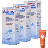 Aldiamed Mundspray 3x 50 ml I Speichelergänzung I zur Befeuchtung und Behandlung bei Mundtrockenheit I für unterwegs I milder Geschmack I Spar-Set plus Pharma Perle give-away