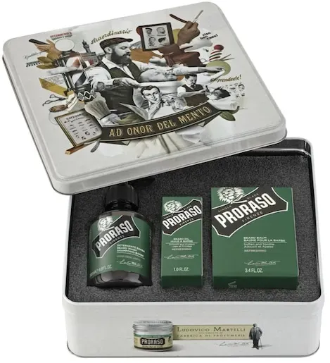 Proraso Herrenpflege RefreshBartpflege Set Beard Shampoo 200 ml + Beard Balm 100 ml + Beard Oil 30 ml 1 Stk. (35,28 € / 1 Stk.)
