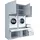 laundreezy Mehrzweckschrank-Set 186 x 238 x 68 cm Weiß