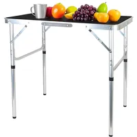Relaxdays Campingtisch klappbar Schwarz