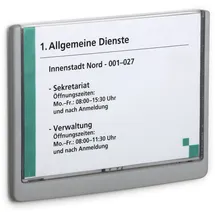 Durable Türschild Click Sign 21,0 x 14,8 cm Grau