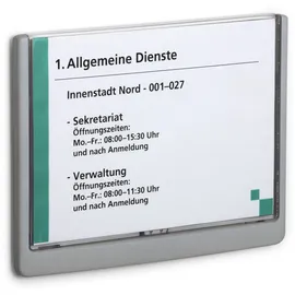 Durable Türschild Click Sign 21,0 x 14,8 cm Grau