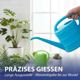 Cepewa Gießkanne 2er Set 1 l blau/grün 19 x 27 x 9 cm
