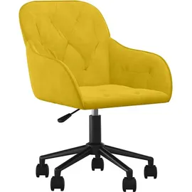 vidaXL Bürostuhl Samt Gelb