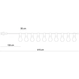 ETC Shop Lichterkette Terrassen Außen Beleuchtung Garten Party Lampen bunt
