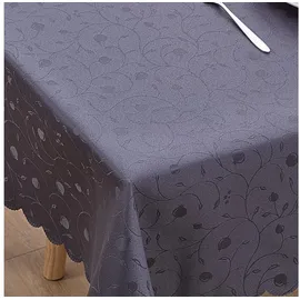 simurq Tischdecke Abwaschbar Lotuseffekt 140 x 240 cm Grau