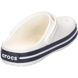 Crocs Crocband Clog Weiß/Marineblau, Größe 46, Weiß Marineblau, 29/30 EU