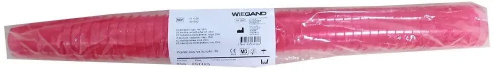 Wiegand Medibecher 25ml rot waschbar 50 Stk