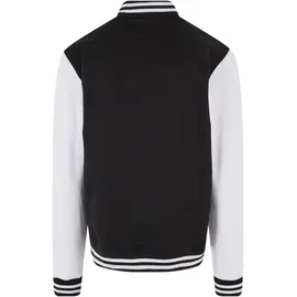 URBAN CLASSICS 2-tone College Sweat Basic Jacke Black / White XL