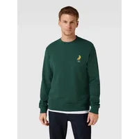 Sweatshirt mit Stitching-Detail Modell 'BAARO PIXXEL', Dunkelgruen, S