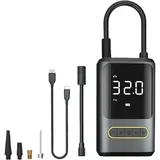 Tragbare Luftpumpe Mit 150 Psi (13,2 Bar) Und Digitalem Manometer, 4000-mah-akku Für Autos, Motorradreifen, Luftmatratzen, Schwimmbecken Usw.