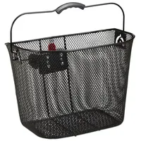 Relaxdays 2 x Fahrradkorb vorne abnehmbar Schwarz