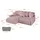 altdecor Ecksofa Cord 2-Sitzer Rosa